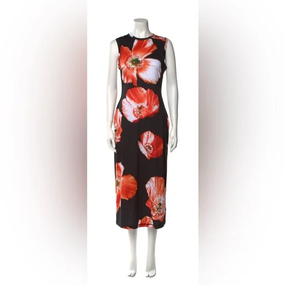STINE GOYA Black Floral Sleeveless Dress - Picture 3 of 7